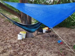 acampamento para chuva